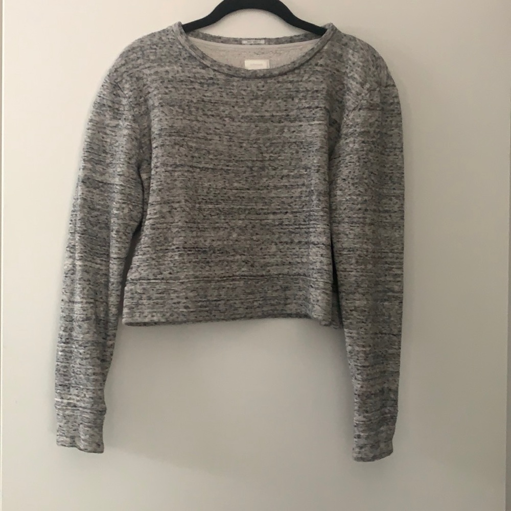 Mother denim crop sweatshirt